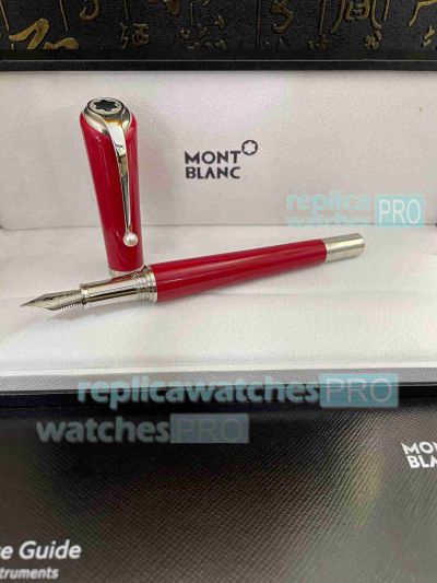 Best Quality Copy Mont blanc Muses Marilyn Monroe Fountain Pen Fuschia Barrel